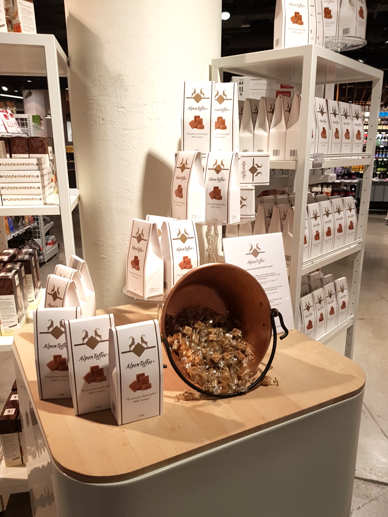 AlpenToffee in store, Switzerland